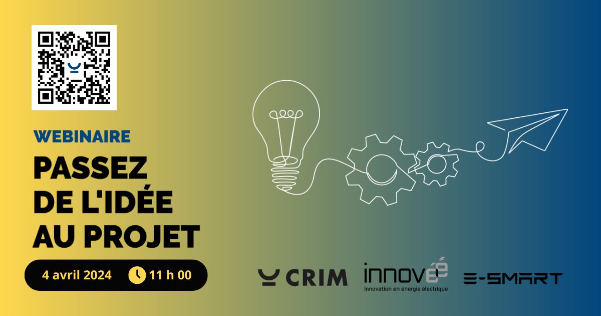 Webinaire | Passez de l’idée au projet en IA :  CRIM x InnovÉÉ