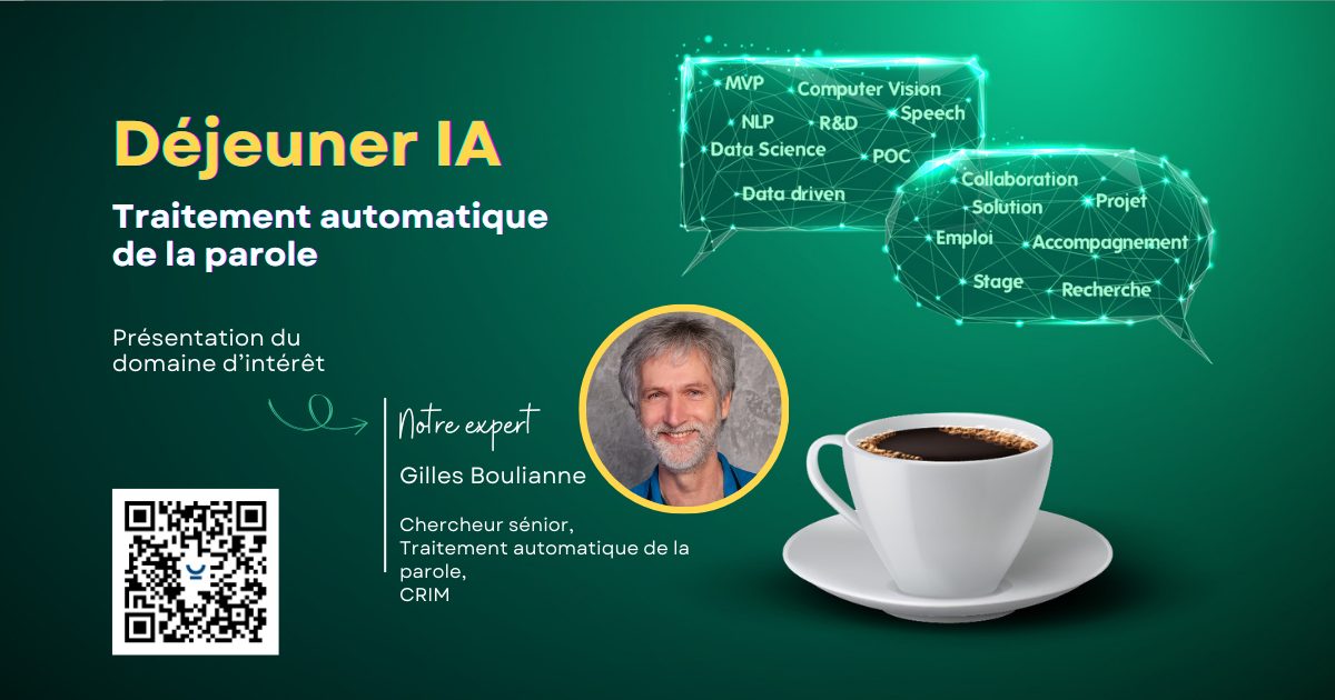 Déjeuner IA du CRIM | Le traitement automatique de la parole